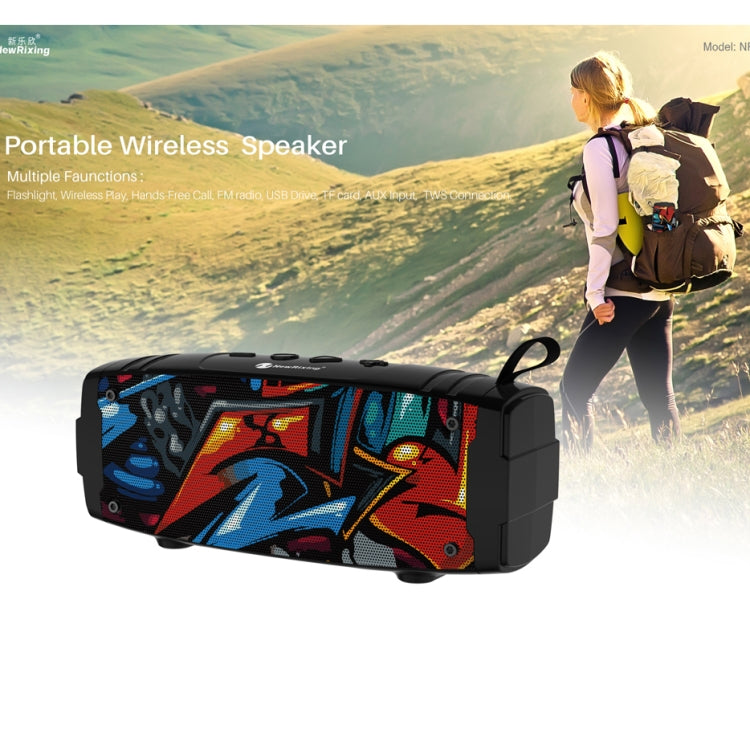 NewRixing NR-3020 Outdoor TWS Wireless Bluetooth Stereo Waterproof Dustproof Shockproof Speaker(Red) - Desktop Speaker by NewRixing | Online Shopping South Africa | PMC Jewellery | Buy Now Pay Later Mobicred