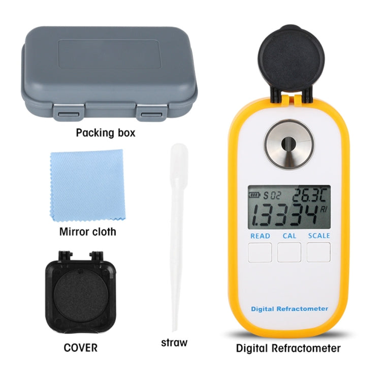 DR301 Digital Honey Refractometer Measuring Sugar Content Meter Range 090 Brix Refractometer Baume Honey Water Concentration Tool - Digital Refractometer by PMC Jewellery | Online Shopping South Africa | PMC Jewellery | Buy Now Pay Later Mobicred