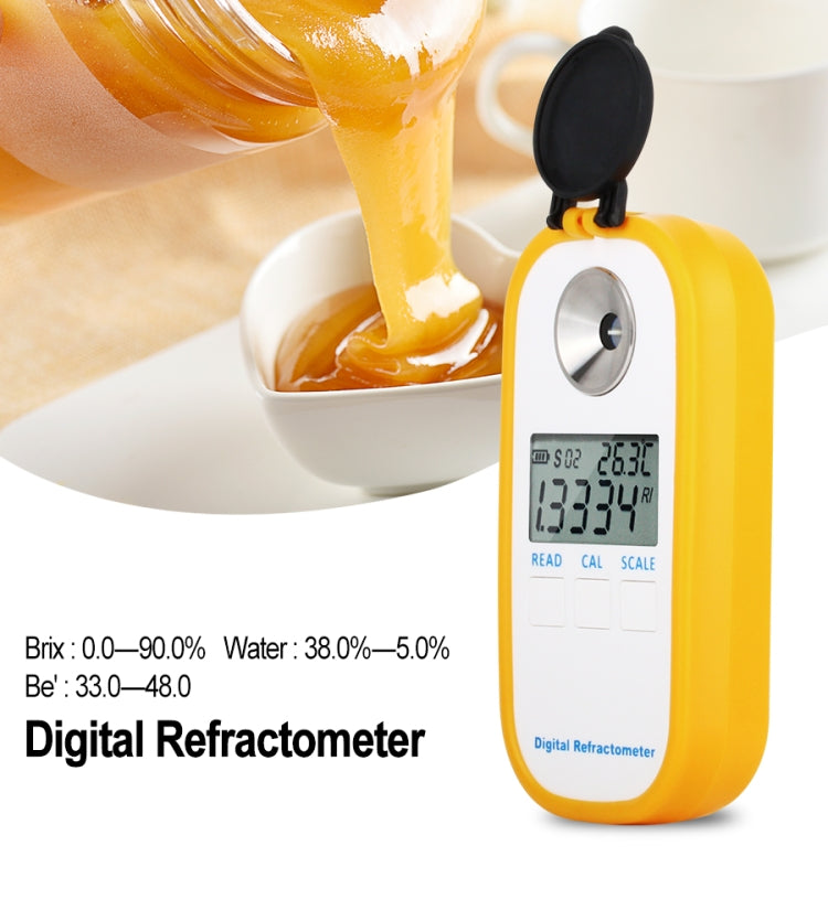 DR301 Digital Honey Refractometer Measuring Sugar Content Meter Range 090 Brix Refractometer Baume Honey Water Concentration Tool - Digital Refractometer by PMC Jewellery | Online Shopping South Africa | PMC Jewellery | Buy Now Pay Later Mobicred