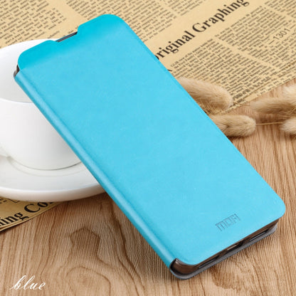 For Huawei P30 MOFI Rui Series Classical Leather Flip Leather Case With Bracket Embedded Steel Plate All-inclusive(Blue) - Huawei Cases by MOFI | Online Shopping South Africa | PMC Jewellery