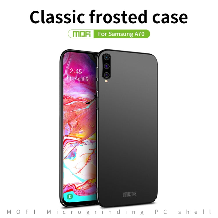 For Galaxy A70 MOFI Frosted PC Ultra-thin Hard Case(Black) - Galaxy Phone Cases by MOFI | Online Shopping South Africa | PMC Jewellery