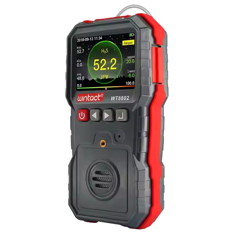 WINTACT WT8802 Hydrogen Sulfide Monitor Professional Rechargeable Gas Sensor High Sensitive Digital Sound-light Vibration Alarm H2S Detector - free shipping - PMC Jewellery - Order now!