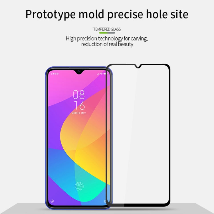 For Xiaomi 9 Lite MOFI 9H 2.5D Full Screen Tempered Glass Film(Black) -  by MOFI | Online Shopping South Africa | PMC Jewellery