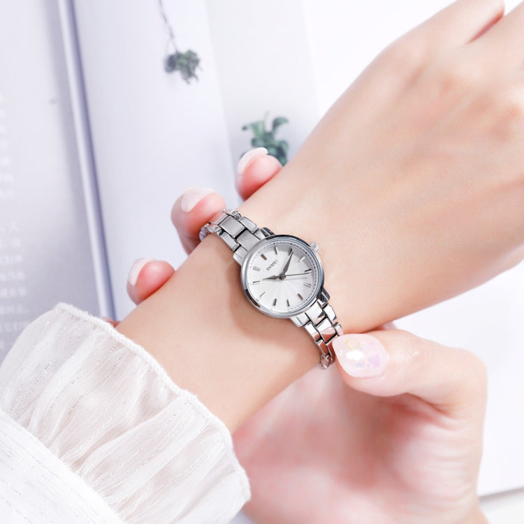 Skmei 1410 Lady Quartz Watch European and American Fashion Watch Business Leisure Steel Belt Lady Watch(Rose Gold) - free shipping - PMC TechLife - Order now!