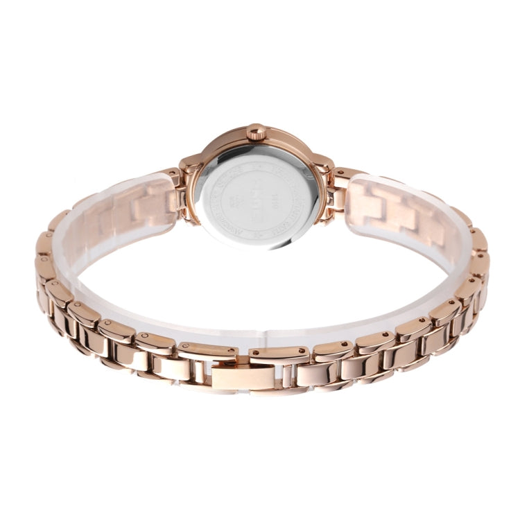 Skmei 1410 Lady Quartz Watch European and American Fashion Watch Business Leisure Steel Belt Lady Watch(Rose Gold) - free shipping - PMC TechLife - Order now!
