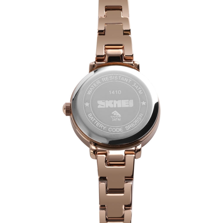 Skmei 1410 Lady Quartz Watch European and American Fashion Watch Business Leisure Steel Belt Lady Watch(Rose Gold) - free shipping - PMC TechLife - Order now!