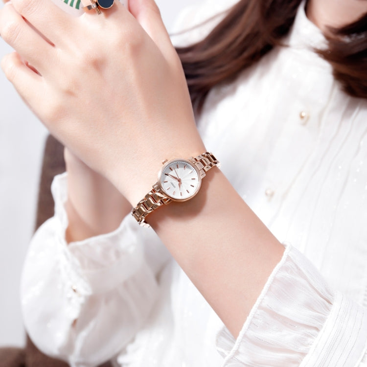 Skmei 1410 Lady Quartz Watch European and American Fashion Watch Business Leisure Steel Belt Lady Watch(Silver) - free shipping - PMC TechLife - Order now!
