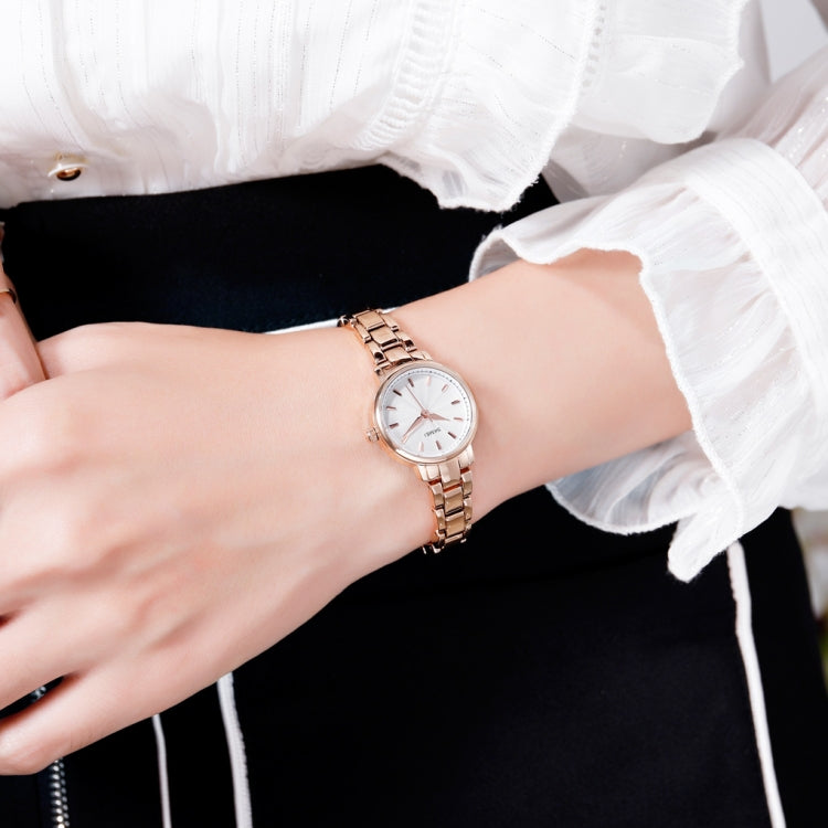 Skmei 1410 Lady Quartz Watch European and American Fashion Watch Business Leisure Steel Belt Lady Watch(Silver) - free shipping - PMC TechLife - Order now!