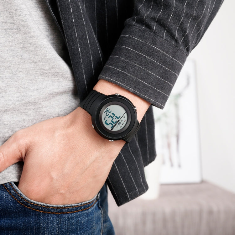 SKMEI 1497 Fashion Simple Backlight Single Display Electronic Watch Timing Alarm Watch(Black ) - free shipping - PMC TechLife - Order now!