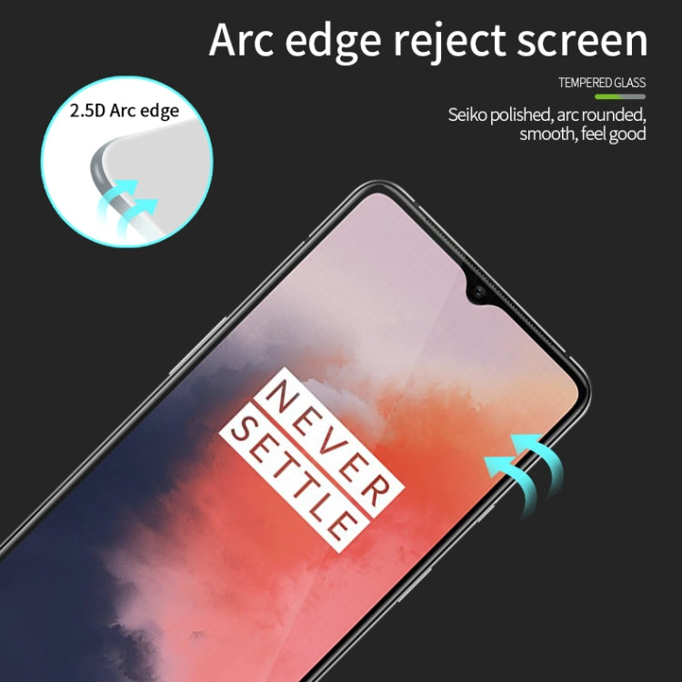 For Oneplus 7T MOFI 9H 2.5D Full Screen Tempered Glass Film(Black) - OnePlus Tempered Glass by MOFI | Online Shopping South Africa | PMC Jewellery