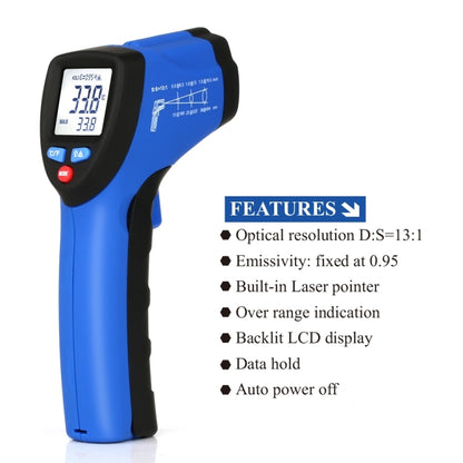 FLUS IR-801H -50～350℃Laser Infrared  Mini Handheld Portable Digital Electronic Outdoor Non-contact Thermometer - Thermostat & Thermometer by FLUS | Online Shopping South Africa | PMC Jewellery | Buy Now Pay Later Mobicred