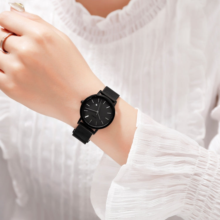 SKMEI 1530 Fashion Europe And America Simple Business Women Wristwatch Elegant Thin Female Student Quartz Watch(Black) - free shipping - PMC TechLife - Order now!