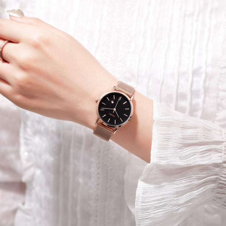 SKMEI 1530 Fashion Europe And America Simple Business Women Wristwatch Elegant Thin Female Student Quartz Watch(Rose Gold) - free shipping - PMC TechLife - Order now!