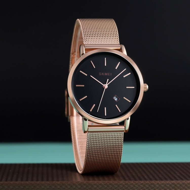 SKMEI 1530 Fashion Europe And America Simple Business Women Wristwatch Elegant Thin Female Student Quartz Watch(Rose Gold) - free shipping - PMC TechLife - Order now!