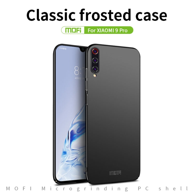 For Xiaomi Mi 9 Pro MOFI Frosted PC Ultra-thin Hard Case(Gold) - Xiaomi Cases by MOFI | Online Shopping South Africa | PMC Jewellery