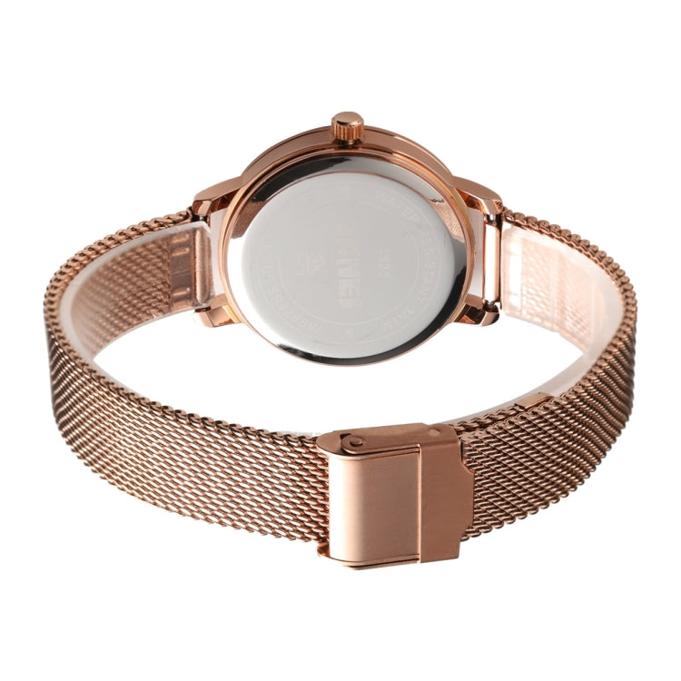 SKMEI 1528 Simple Fashion Lady Watch Casual Netting Scale(Black) - free shipping - PMC TechLife - Order now!