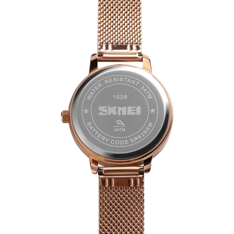 SKMEI 1528 Simple Fashion Lady Watch Casual Netting Scale(Silvery) - free shipping - PMC TechLife - Order now!