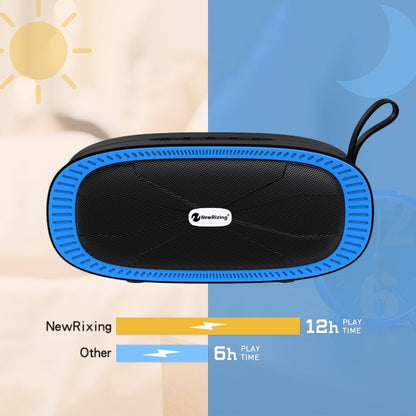 New Rixing NR4022 Portable Stereo Surround Soundbar Bluetooth Speaker with Microphone, Support TF Card FM(Black) - Desktop Speaker by NewRixing | Online Shopping South Africa | PMC Jewellery | Buy Now Pay Later Mobicred