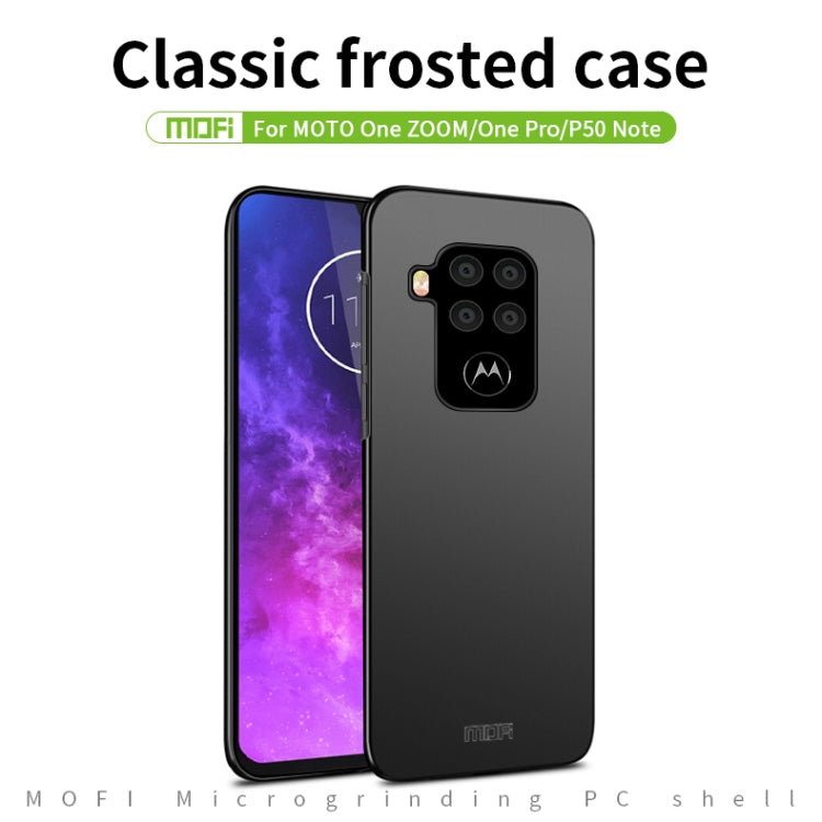 For MOTO P50 Note / One ZOOM MOFI Frosted PC Ultra-thin Hard Case(Blue) - Motorola Cases by MOFI | Online Shopping South Africa | PMC Jewellery