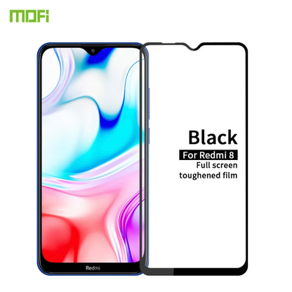 For Xiaomi RedMi 8 MOFI 9H 2.5D Full Screen Tempered Glass Film(Black) -  by MOFI | Online Shopping South Africa | PMC Jewellery