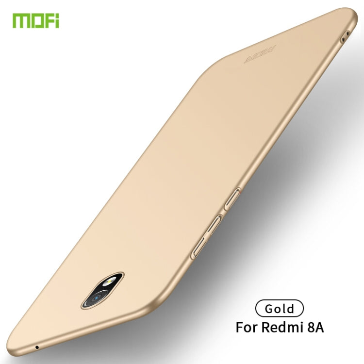 For Xiaomi RedMi 8A MOFI Frosted PC Ultra-thin Hard Case(Gold) - Xiaomi Cases by MOFI | Online Shopping South Africa | PMC Jewellery