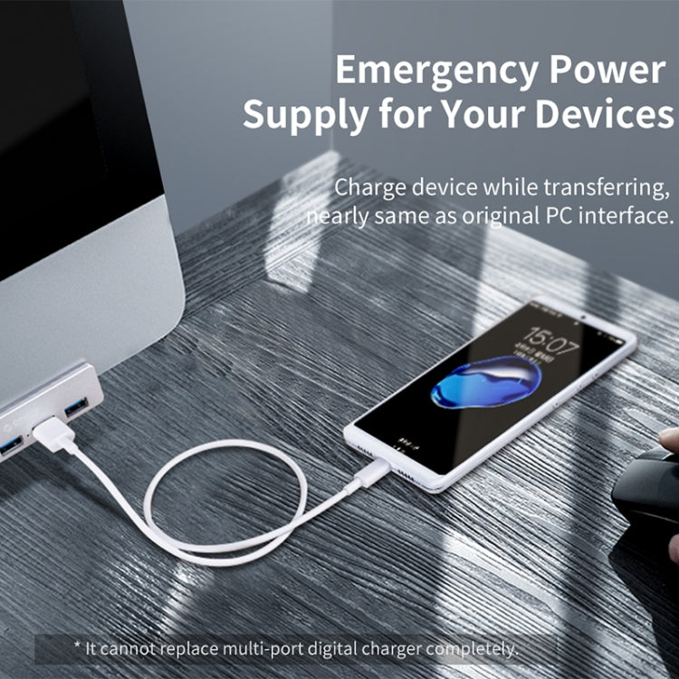 ORICO  MH4PU-P Aluminum Alloy 4 Ports USB3.0 Clip-type HUB(Silver) - free shipping - PMC Jewellery - Order now!