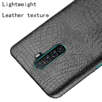 For OPPO Realme X2 Pro / Reno Ace Shockproof Crocodile Texture PC + PU Case(Black) - Realme Cases by PMC Jewellery | Online Shopping South Africa | PMC Jewellery | Buy Now Pay Later Mobicred