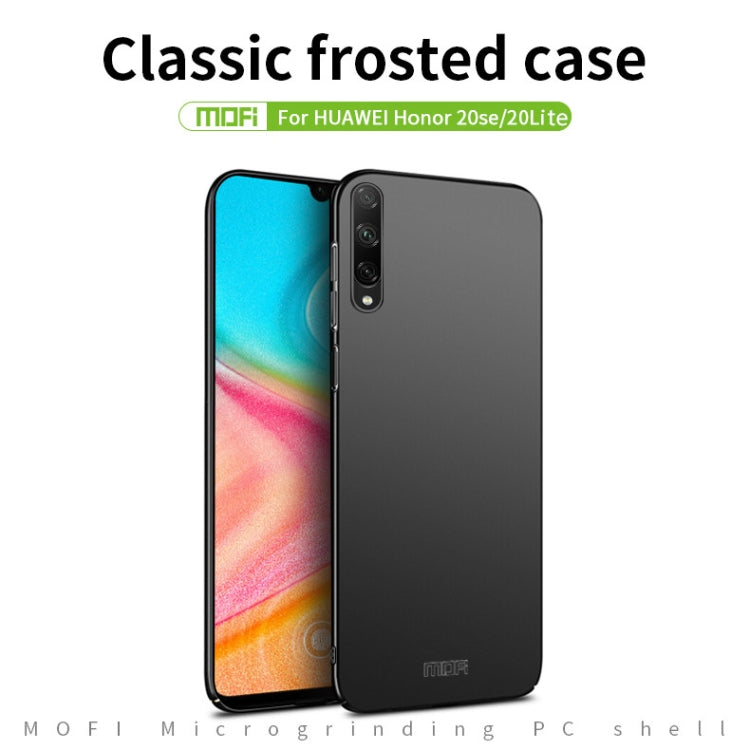 For Huawei Honor 20 Lite MOFI Frosted PC Ultra-thin Hard Case(Black) - Honor Cases by MOFI | Online Shopping South Africa | PMC Jewellery