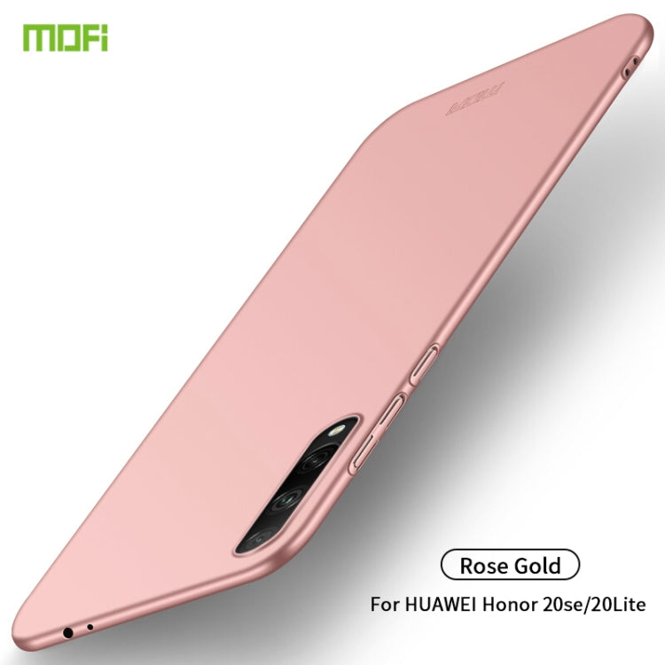 For Huawei Honor 20 Lite MOFI Frosted PC Ultra-thin Hard Case(Rose Gold) - Honor Cases by MOFI | Online Shopping South Africa | PMC Jewellery