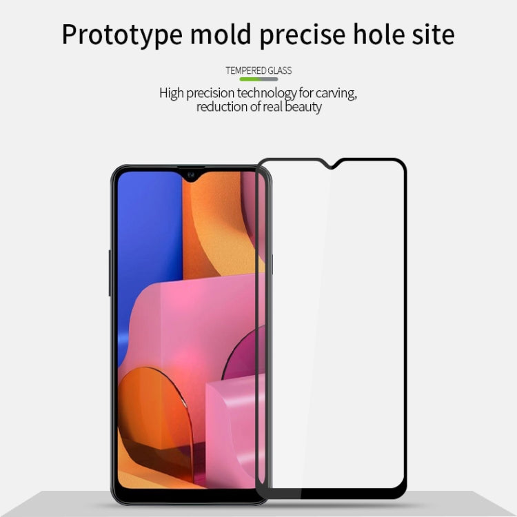 For Galaxy A20S MOFI 9H 2.5D Full Screen Tempered Glass Film(Black) - Galaxy Tempered Glass by MOFI | Online Shopping South Africa | PMC Jewellery