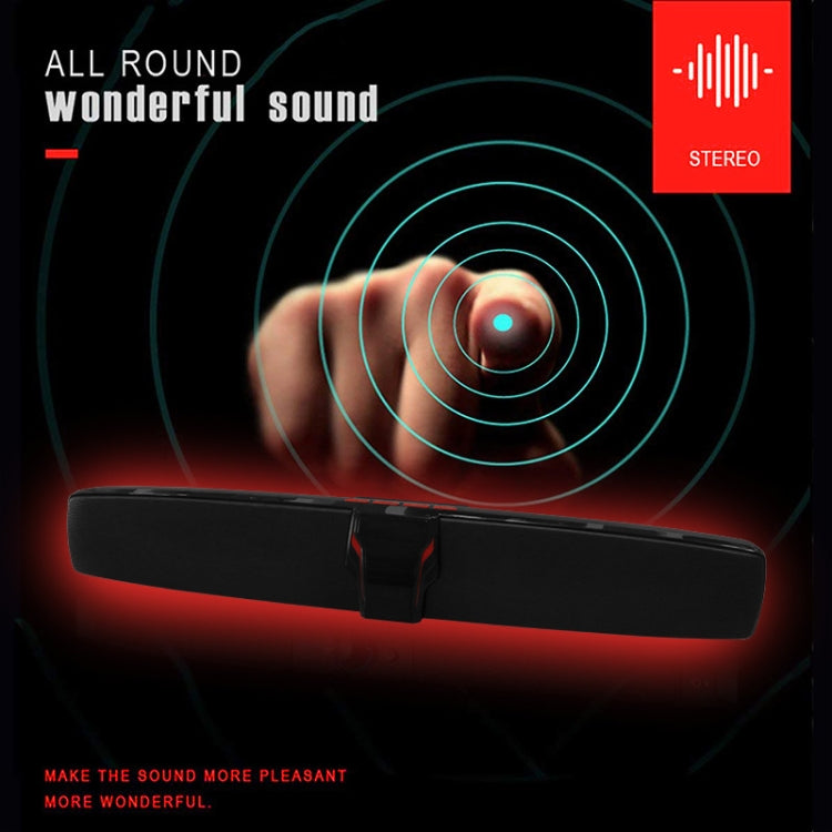 New Rixing NR7017 TWS Portable 10W Stereo Surround Soundbar Bluetooth Speaker with Microphone(Black) - free shipping - PMC Jewellery - Order now!