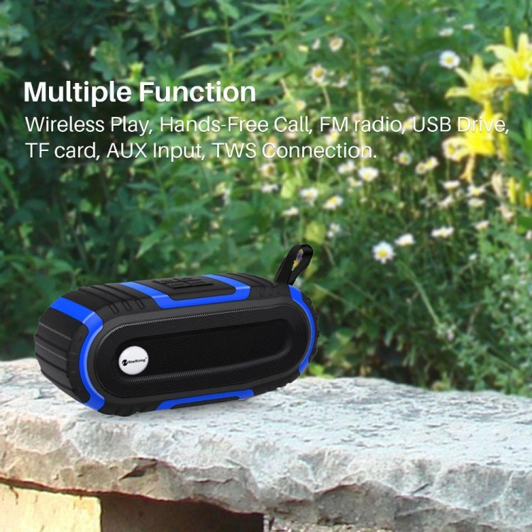 New Rixing NR5016 Wireless Portable Bluetooth Speaker Stereo Sound 10W System Music Subwoofer Column, Support TF Card, FM(Yellow) - free shipping - PMC Jewellery - Order now!