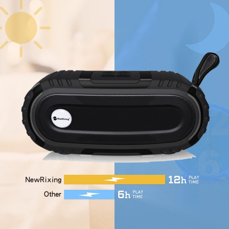 New Rixing NR5016 Wireless Portable Bluetooth Speaker Stereo Sound 10W System Music Subwoofer Column, Support TF Card, FM(Yellow) - free shipping - PMC Jewellery - Order now!