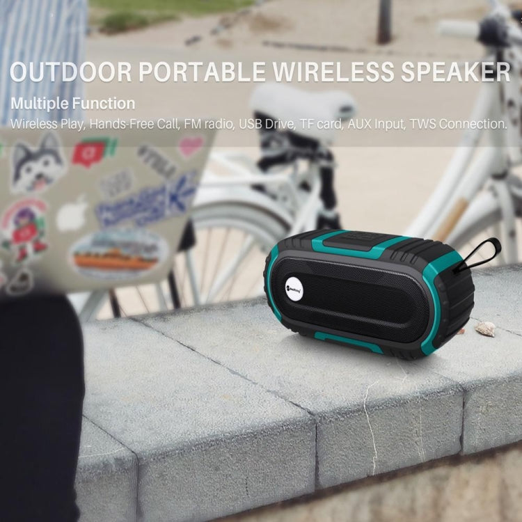 New Rixing NR5016 Wireless Portable Bluetooth Speaker Stereo Sound 10W System Music Subwoofer Column, Support TF Card, FM(Yellow) - free shipping - PMC Jewellery - Order now!