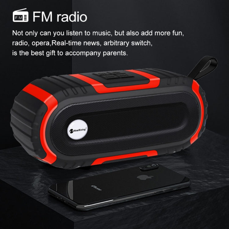 New Rixing NR5016 Wireless Portable Bluetooth Speaker Stereo Sound 10W System Music Subwoofer Column, Support TF Card, FM(Green) - free shipping - PMC Jewellery - Order now!