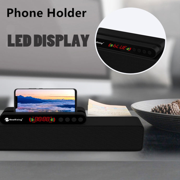 Newrixing NR-5017 LED Bluetooth Portable Speaker TWS Connection Loudspeaker Sound System 10W Stereo Surround Speaker(Black) - free shipping - PMC Jewellery - Order now!