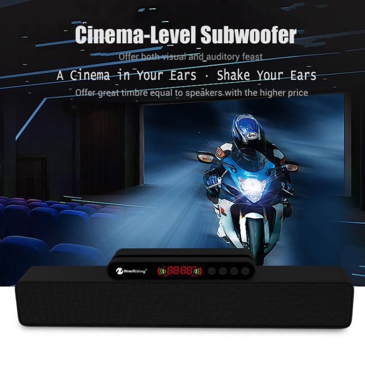 Newrixing NR-5017 LED Bluetooth Portable Speaker TWS Connection Loudspeaker Sound System 10W Stereo Surround Speaker(Rose Gold) - free shipping - PMC Jewellery - Order now!