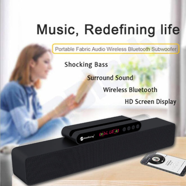 Newrixing NR-5017 LED Bluetooth Portable Speaker TWS Connection Loudspeaker Sound System 10W Stereo Surround Speaker(Silver) - free shipping - PMC Jewellery - Order now!