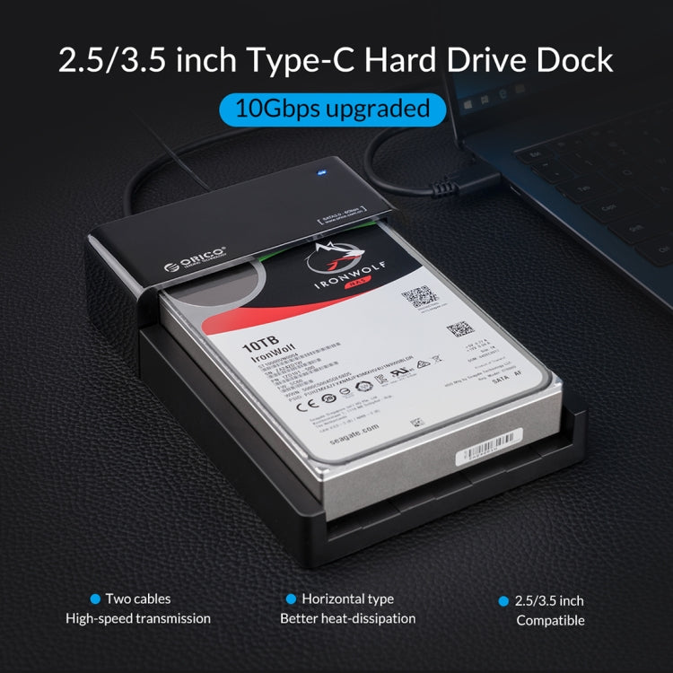 ORICO 6518C3-G2 2.5 / 3.5 inch Type-C Hard Drive Dock - HDD Enclosure by ORICO | Online Shopping South Africa | PMC Jewellery | Buy Now Pay Later Mobicred