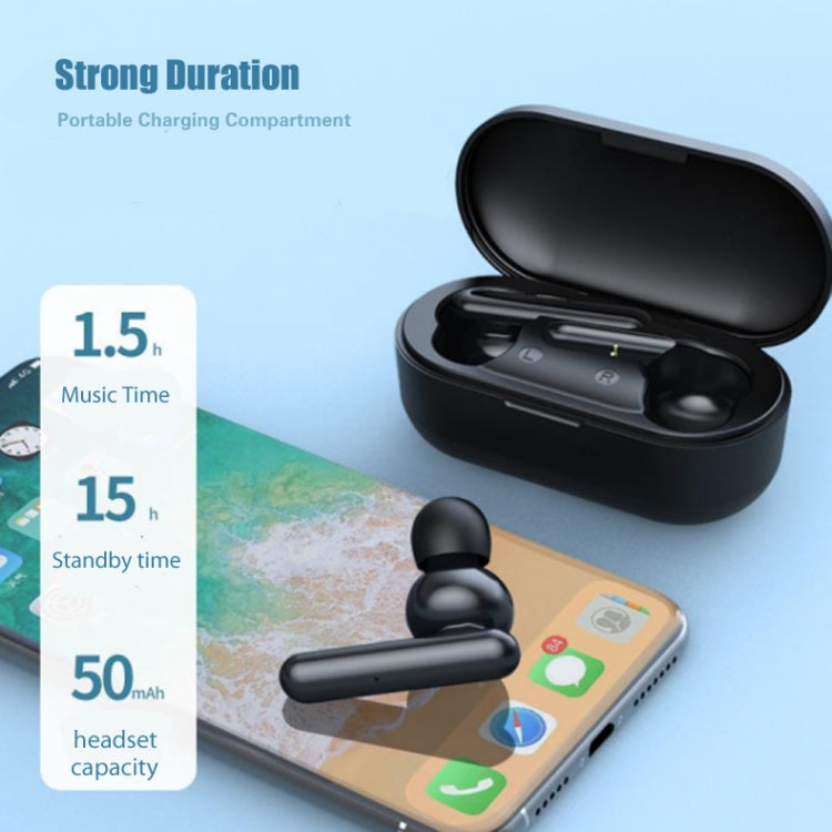 T10 Mini Touch Control Hifi TWS Wireless Bluetooth Earphones With Mic & Charger Box(Black) - TWS Earphone by PMC Jewellery | Online Shopping South Africa | PMC Jewellery | Buy Now Pay Later Mobicred