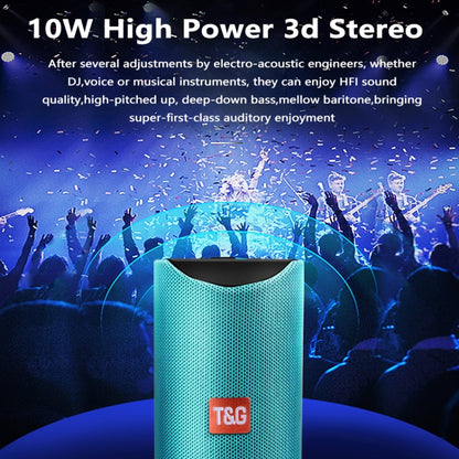 T&G TG113 Portable Bluetooth Speakers Waterproof Stereo Outdoor Loudspeaker MP3 Bass Sound Box with FM Radio(Black) - Desktop Speaker by T&G | Online Shopping South Africa | PMC Jewellery | Buy Now Pay Later Mobicred