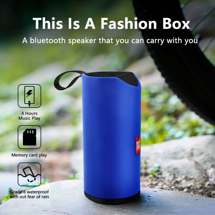 T&G TG113 Portable Bluetooth Speakers Waterproof Stereo Outdoor Loudspeaker MP3 Bass Sound Box with FM Radio(Blue) - free shipping - PMC Jewellery - Order now!