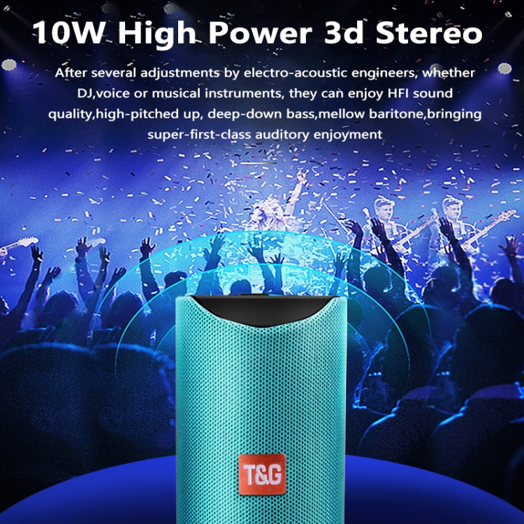T&G TG113 Portable Bluetooth Speakers Waterproof Stereo Outdoor Loudspeaker MP3 Bass Sound Box with FM Radio(Red) - free shipping - PMC Jewellery - Order now!