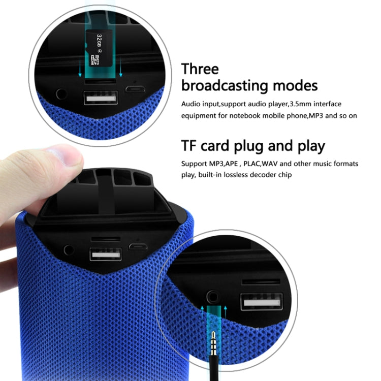 T&G TG113 Portable Bluetooth Speakers Waterproof Stereo Outdoor Loudspeaker MP3 Bass Sound Box with FM Radio(Red) - free shipping - PMC Jewellery - Order now!