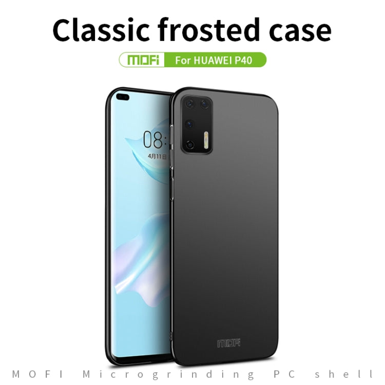 For Huawei P40 MOFI Frosted PC Ultra-thin Hard Case(Blue) - Huawei Cases by MOFI | Online Shopping South Africa | PMC Jewellery