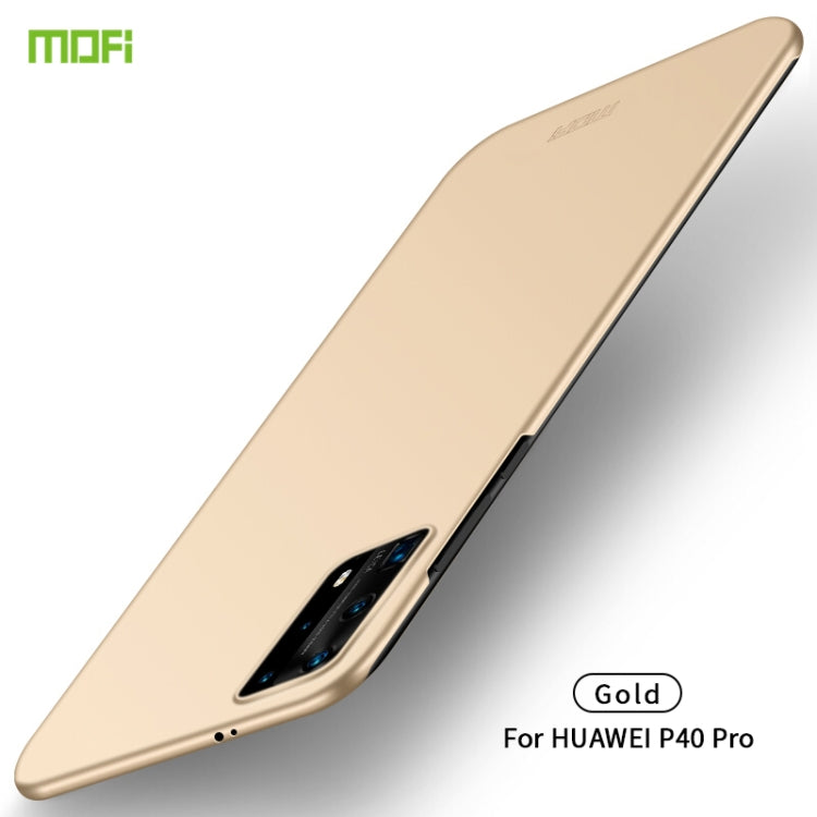 For Huawei P40 Pro MOFI Frosted PC Ultra-thin Hard Case(Gold) - Huawei Cases by MOFI | Online Shopping South Africa | PMC Jewellery