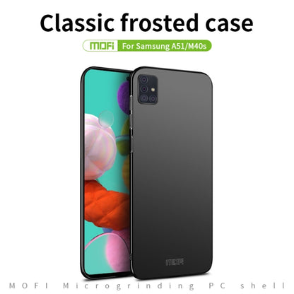 For Galaxy A51 MOFI Frosted PC Ultra-thin Hard Case(Blue) - Galaxy Phone Cases by MOFI | Online Shopping South Africa | PMC Jewellery