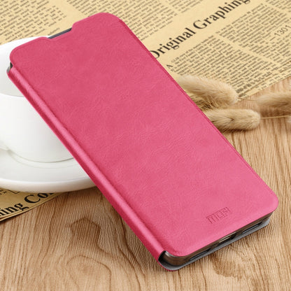 For Xiaomi Mi 10 MOFI Rui Series Classical Leather Embedded Steel Plate All-inclusive Horizontal Flip PU Leather Case(Red) - Xiaomi Cases by MOFI | Online Shopping South Africa | PMC Jewellery