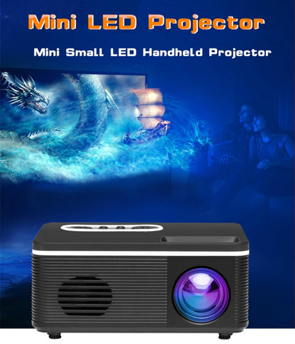 S361 80 lumens 320 x 240 Pixel Portable Mini Projector, Support 1080P, US Plug(Black) - LED Projector by PMC Jewellery | Online Shopping South Africa | PMC Jewellery | Buy Now Pay Later Mobicred