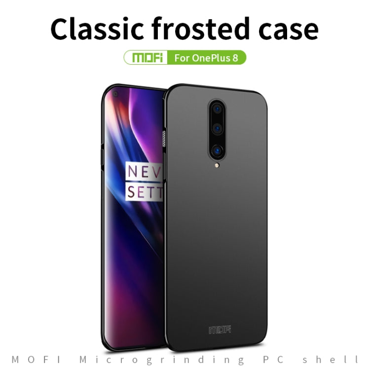 For  OnePlus 8 MOFI Frosted PC Ultra-thin Hard Case(Black) - OnePlus Cases by MOFI | Online Shopping South Africa | PMC Jewellery